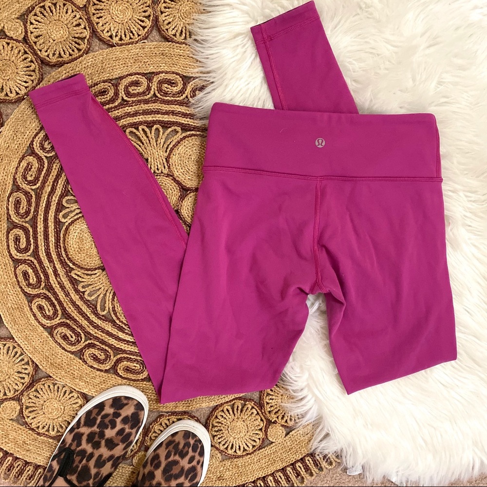 Lululemon Pink Reversible Wunder Under Legging
